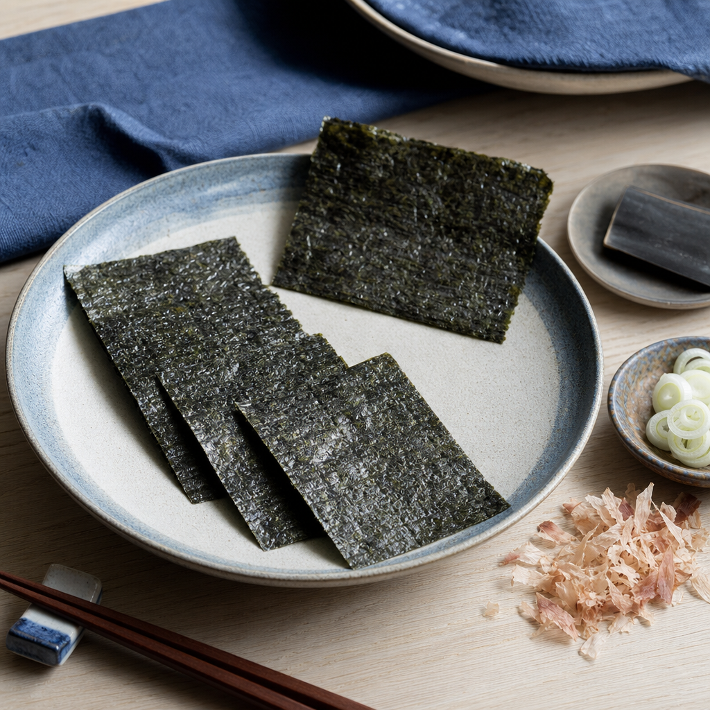 Tuna Temaki step 6: Cut the nori