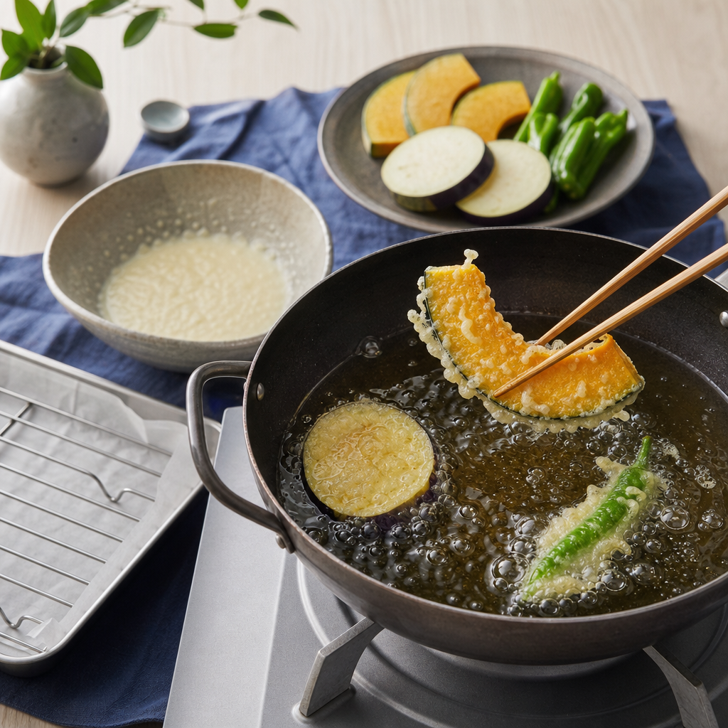 Tendon step 6: Fry the vegetables