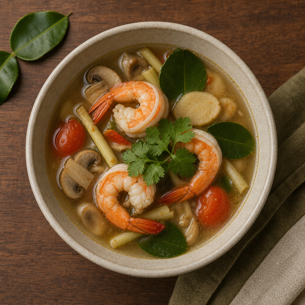 Clear Tom Yum with Shrimp