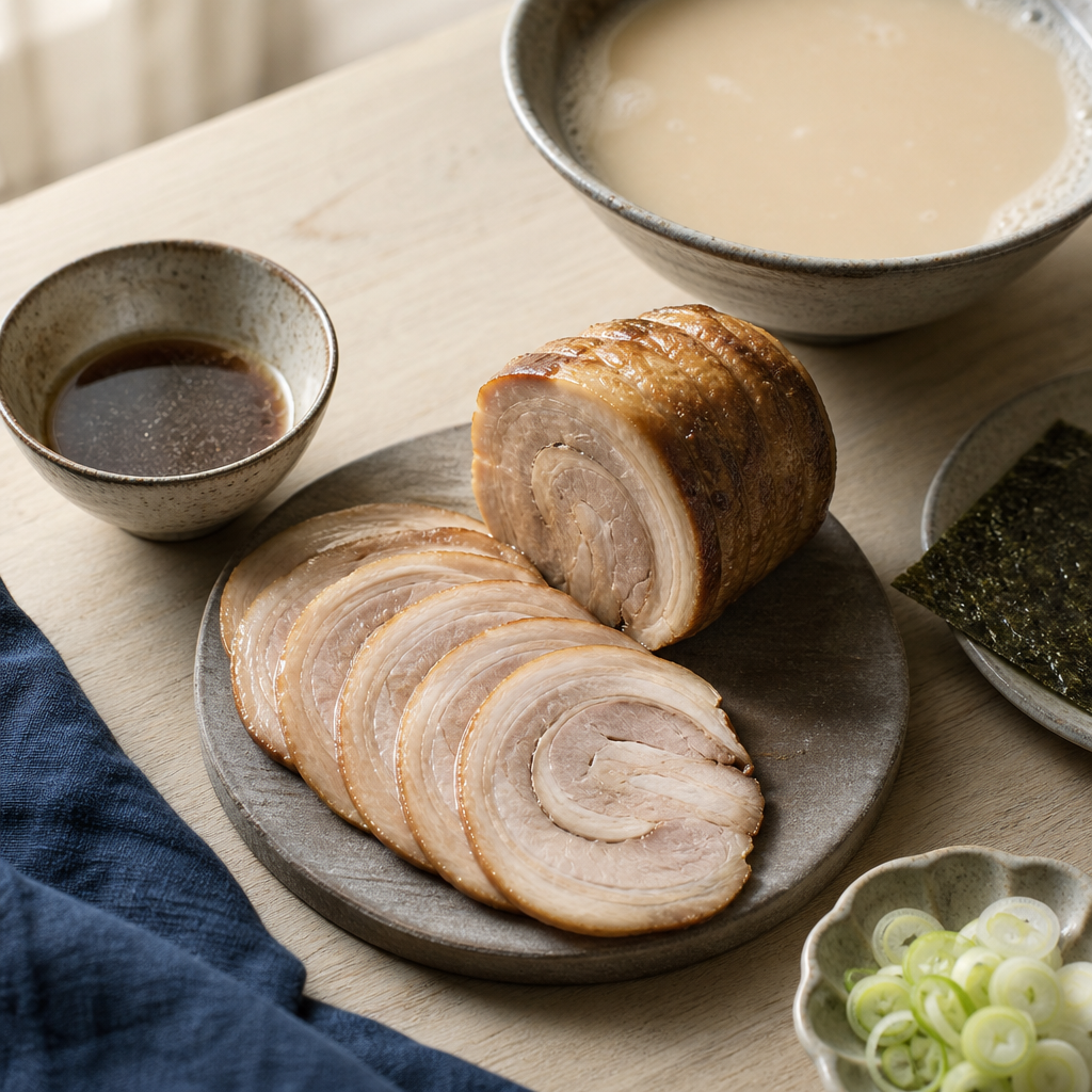 Tonkotsu Ramen step 9: Chill and slice the chashu