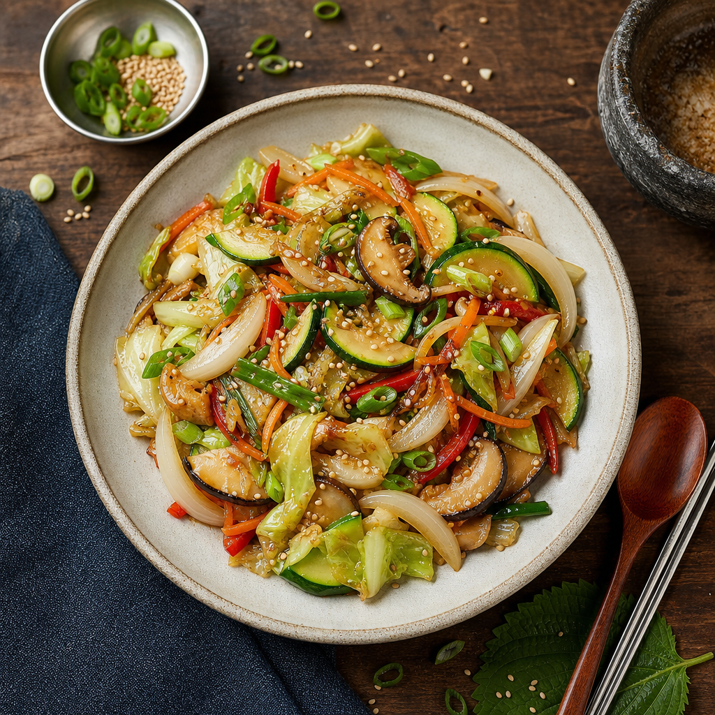 Korean Vegetable Stir-Fry