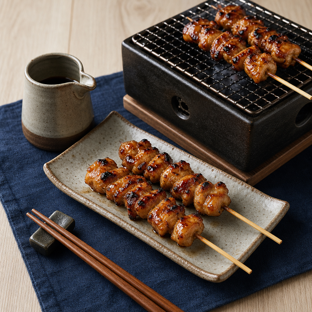 Yakitori Momo step 7: Glaze in layers