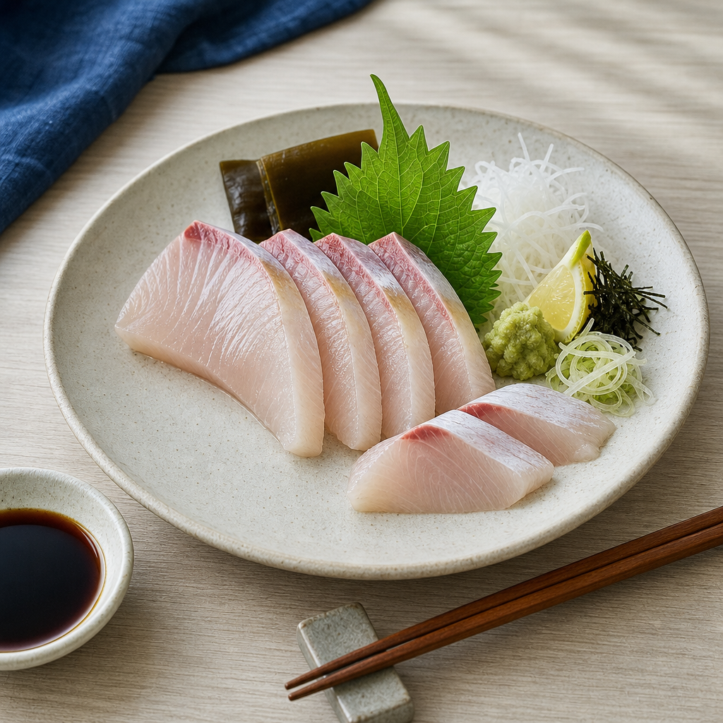 Yellowtail Sashimi step 6: Serve immediately