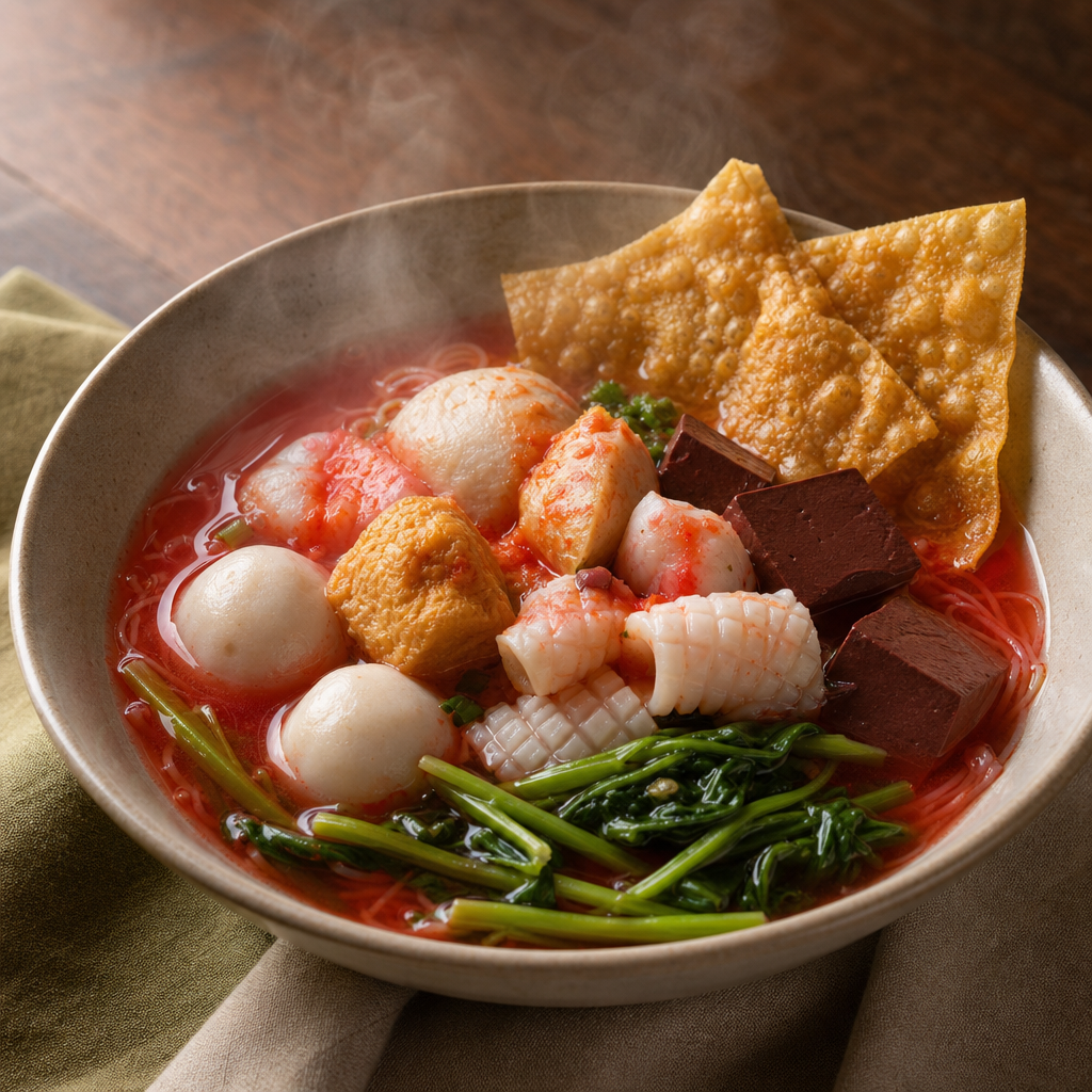 Yen Ta Fo — finished dish
