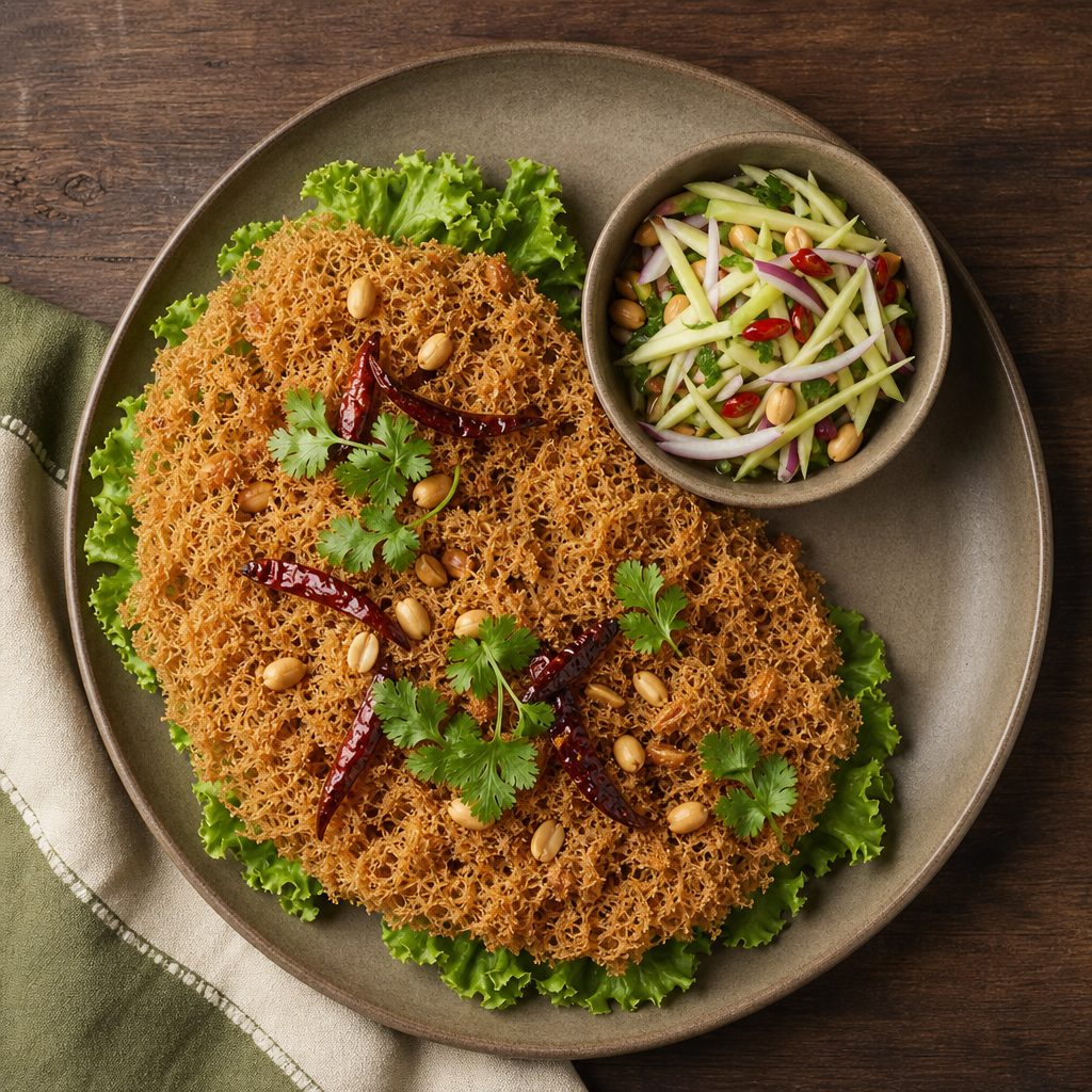 Crispy Catfish with Green Mango Salad