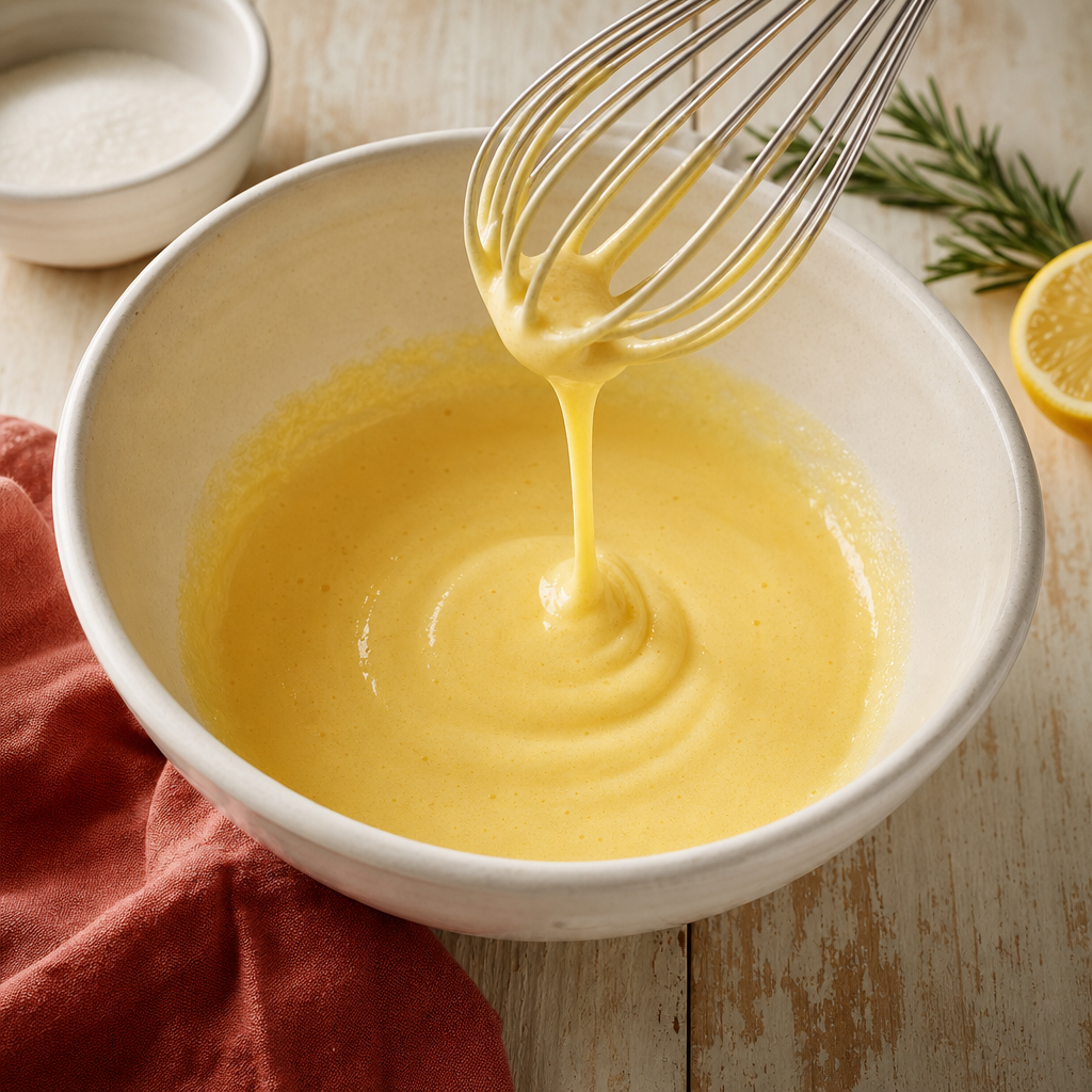 Zabaglione step 2: Whisk yolks and sugar